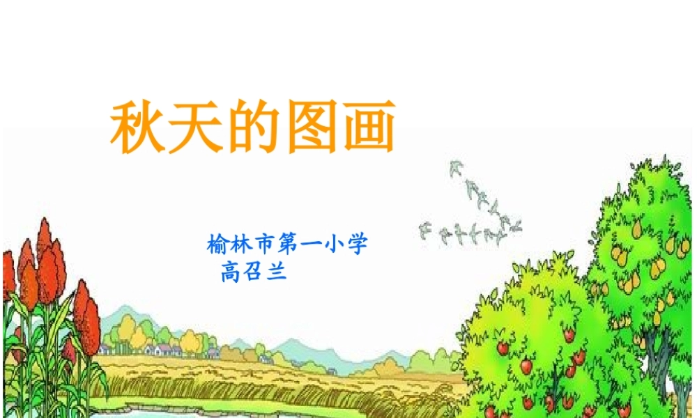 《秋天的图画》课件