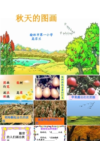 《秋天的图画》课件