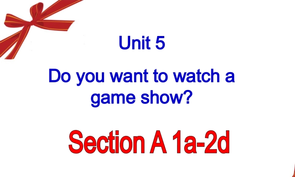 人教版八年级英语上Unit-5-Section-A-1【ppt课件】