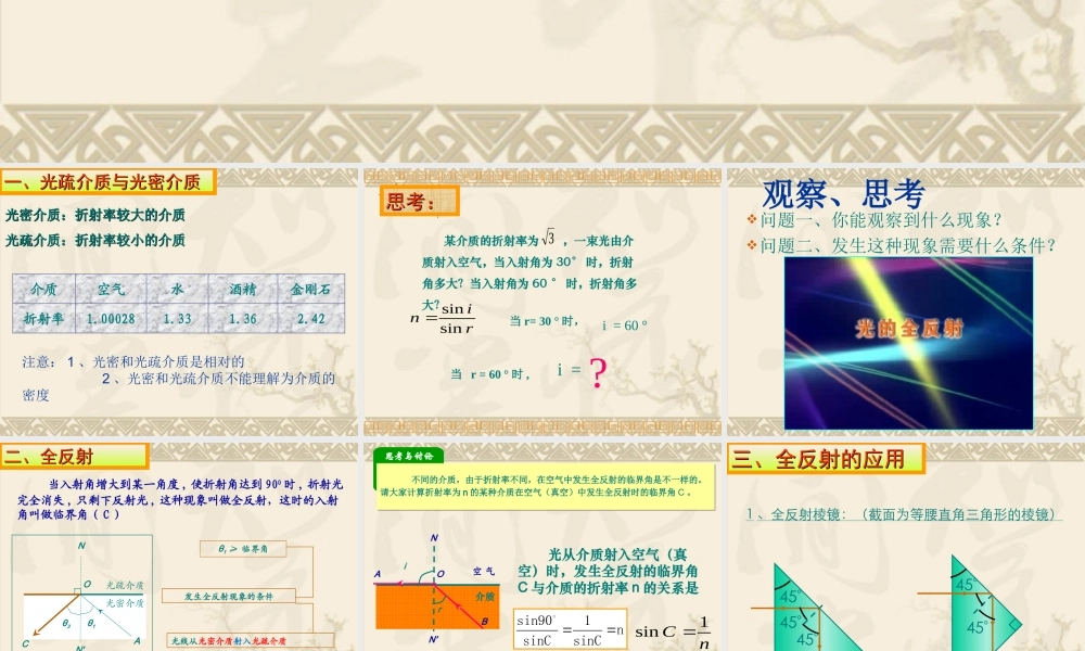 3.光的全反射