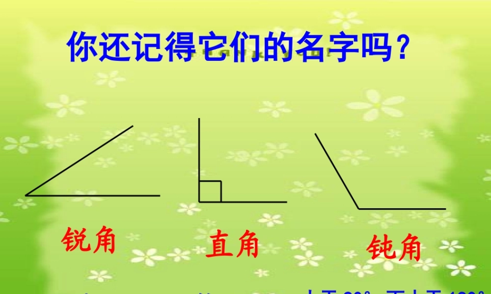 小学数学2011版本小学四年级三角形分类-(3)