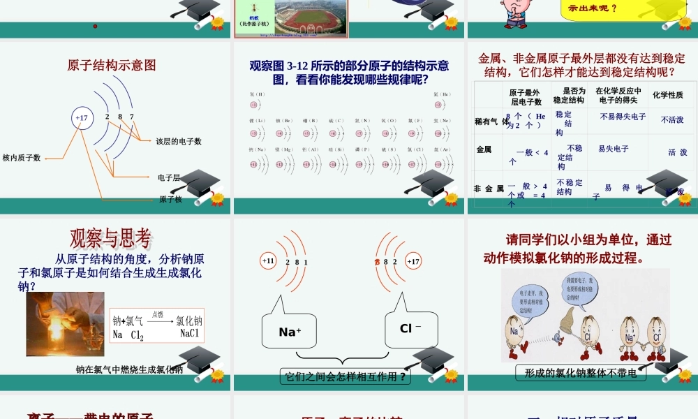 课题2《原子的结构》(第二课时)