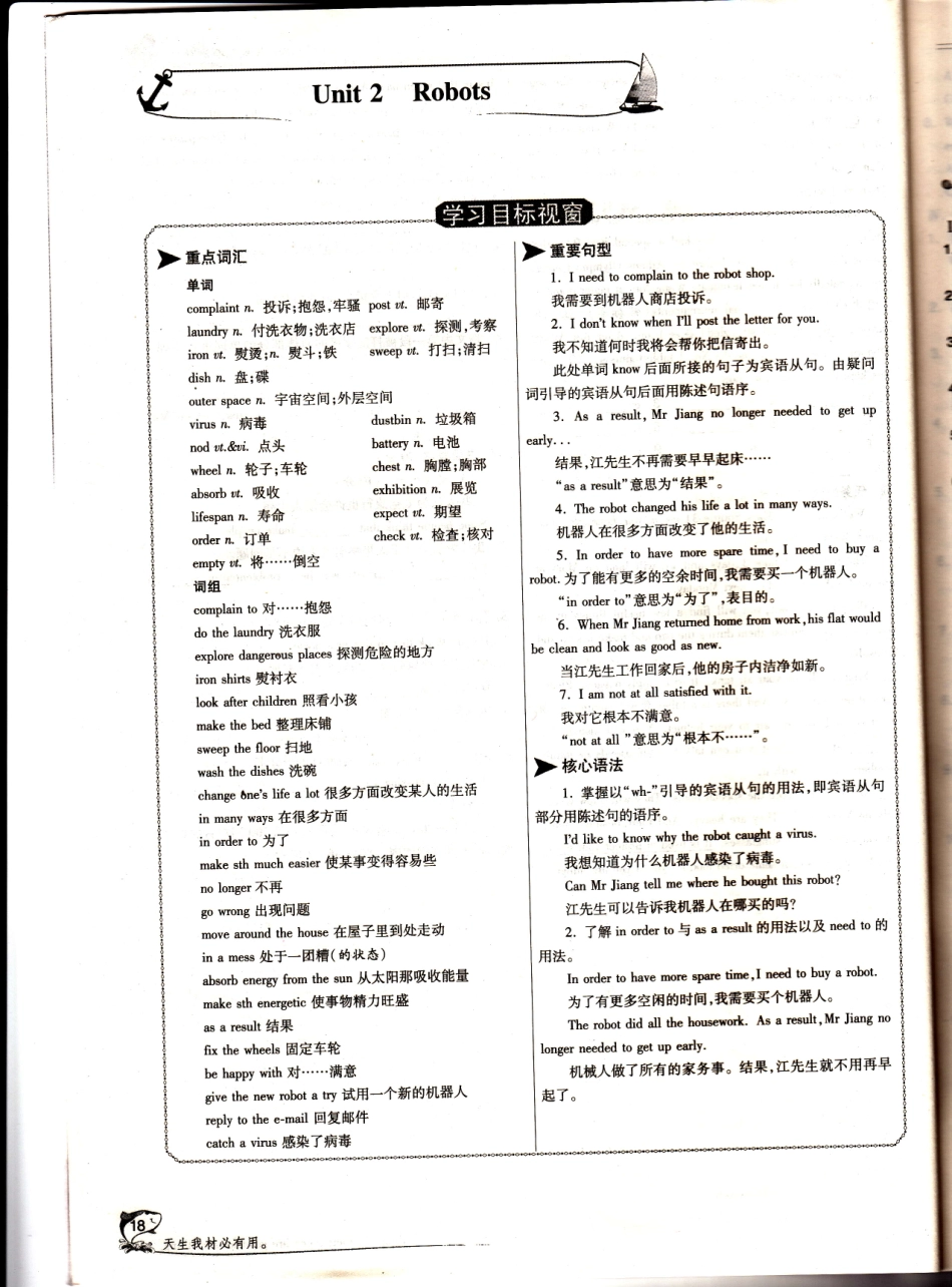 牛津英语9B-Unit2知识点讲解_第1页