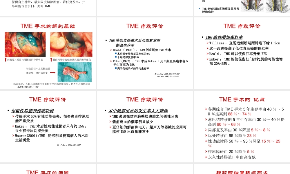 腹腔镜结直肠癌手术进展