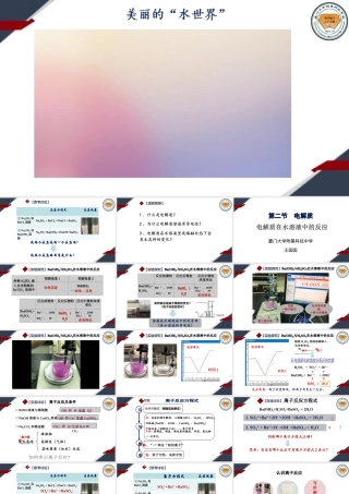 离子方程式的意义
