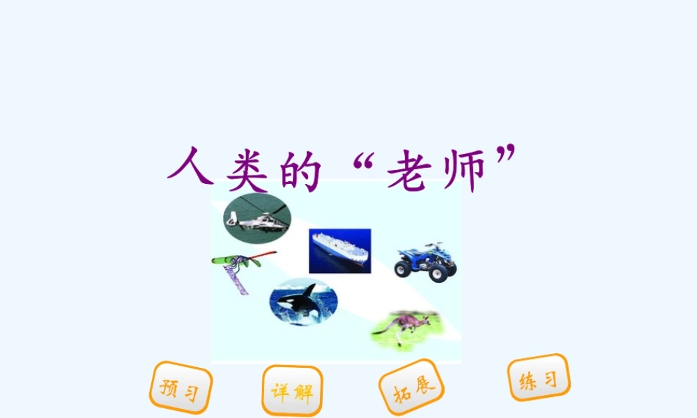 第16课人类的老师