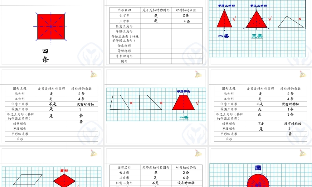 小学数学2011版本小学四年级轴对称图形-(3)