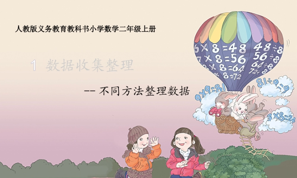 小学数学人教2011课标版二年级数据收集与整理第二课时