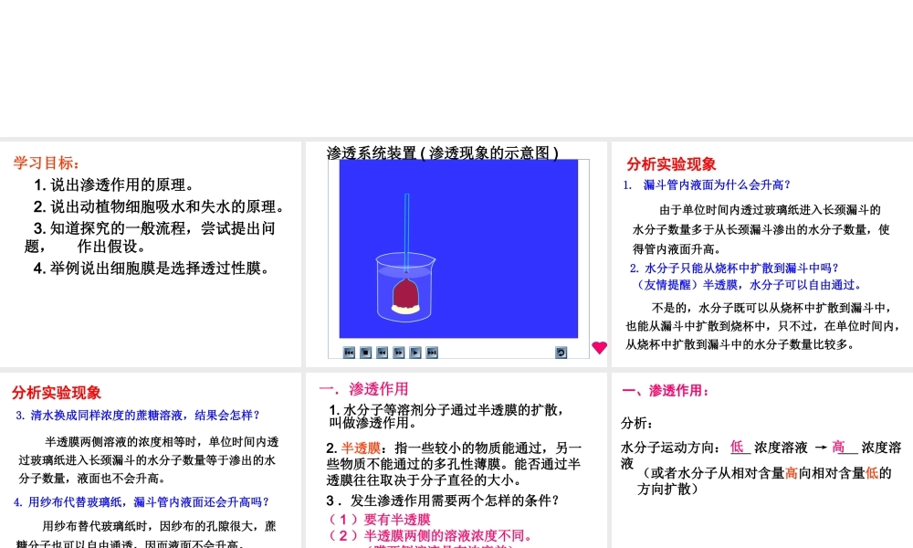 物质跨膜运输