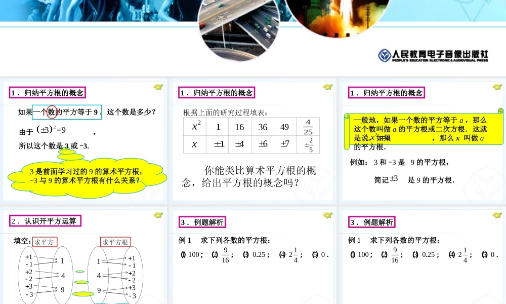 平方根.1平方根第三课时课件(新人教版七数下)