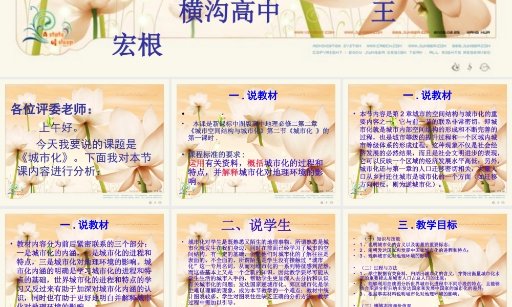 城市化优质课说课课件.