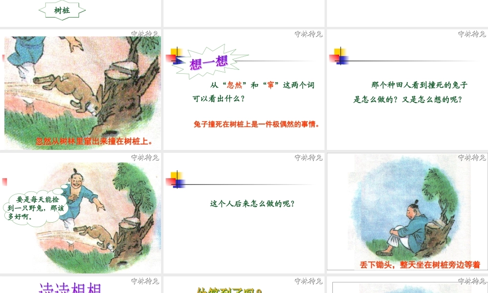 27、《守株待兔》