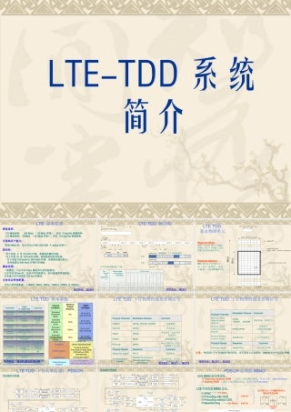 LTE-TDD系统简介