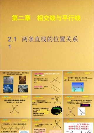 2.1两条直线的位置关系-1