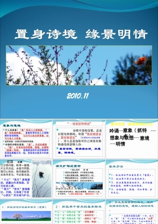 (新人教)置身诗境缘景明情2