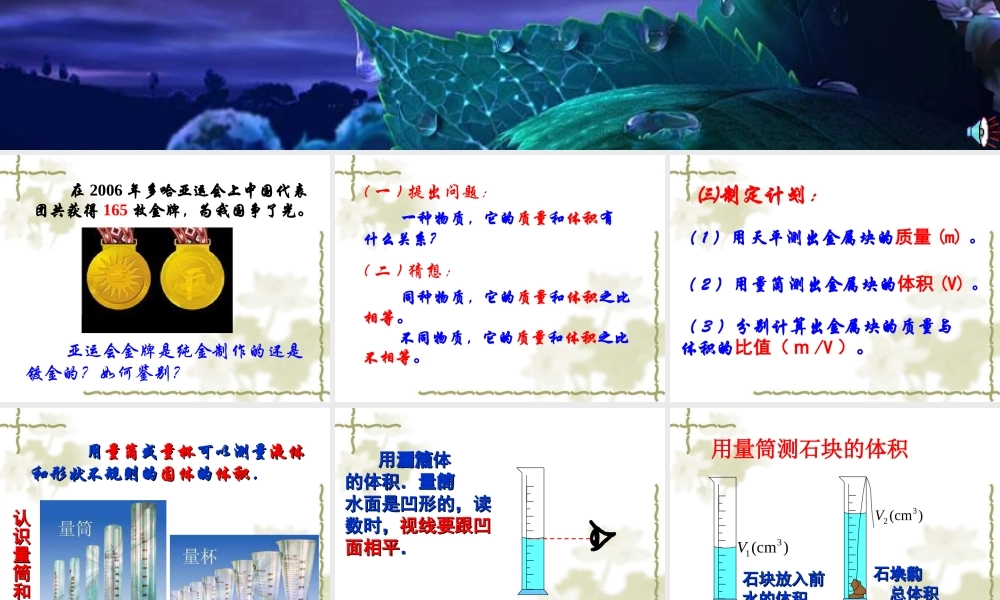 第二节物质的密度课件