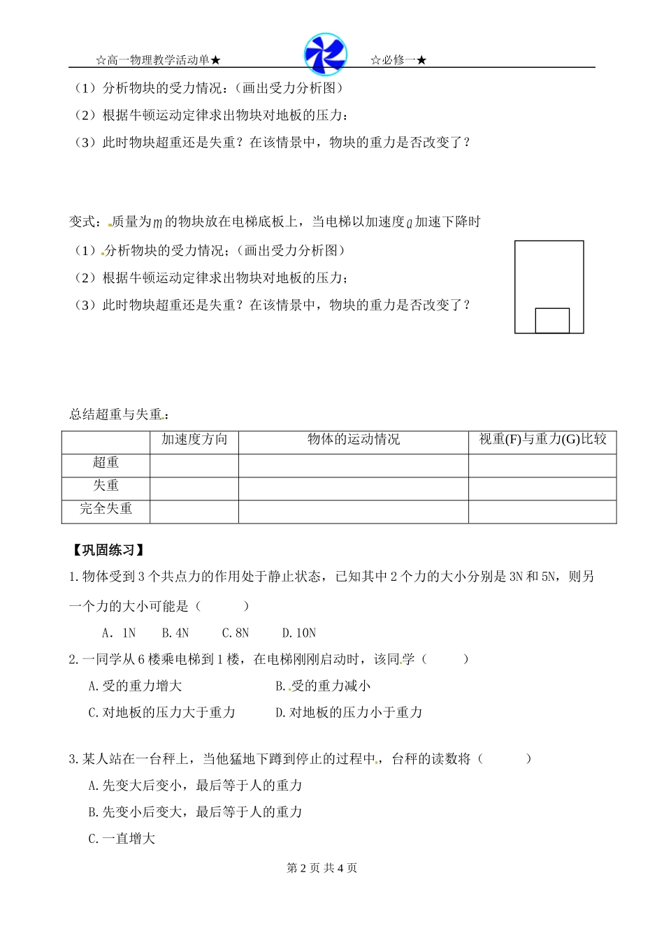第四章牛顿运动定律7_第2页