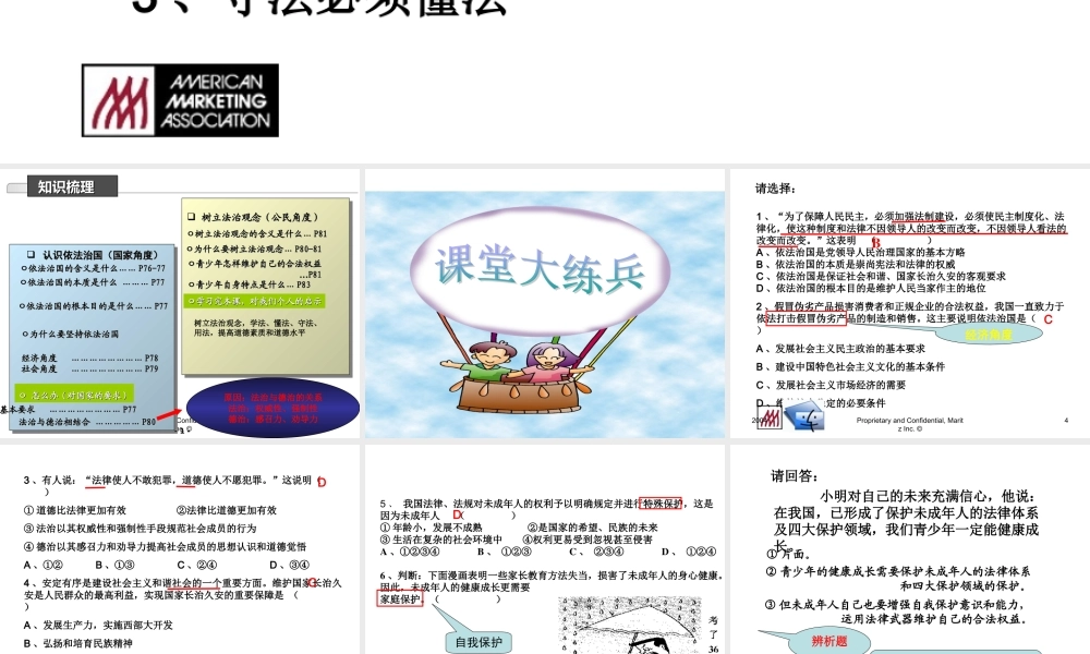 做守法公民复习课(1)