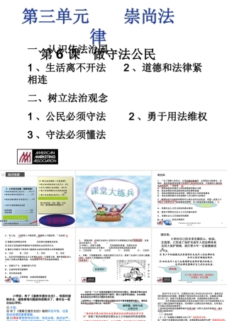 做守法公民复习课(1)