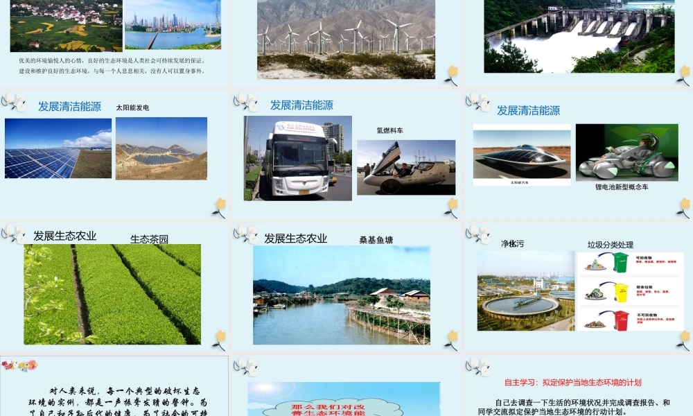 第三节拟定保护生态环境的计划