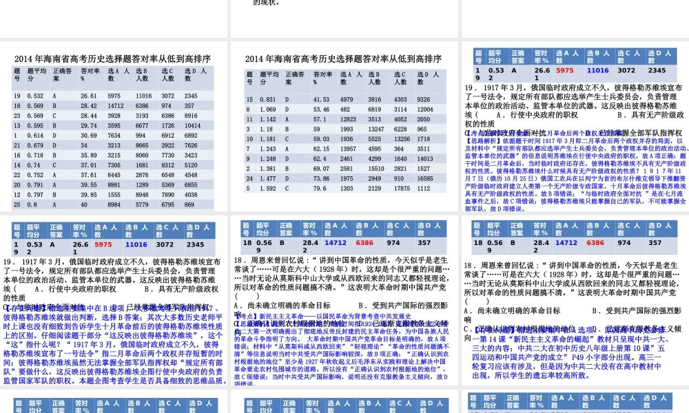 高考试卷分析