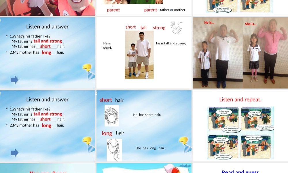 Lesson1Myfatherhasshorthair.