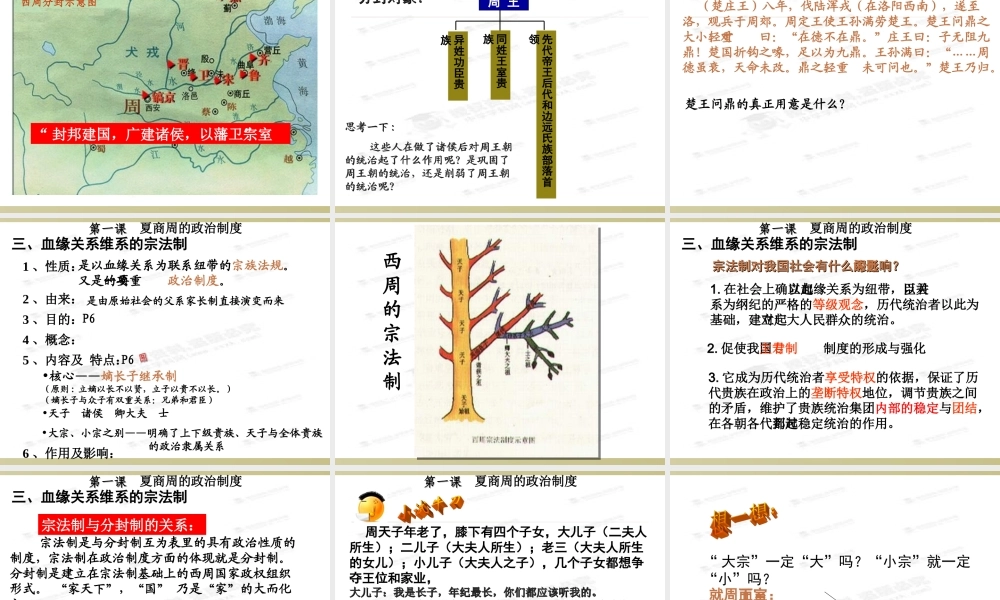 [名校联盟]山东省冠县武训高级中学高中历史必修一《第一单元+古代中国的政治制度》课件