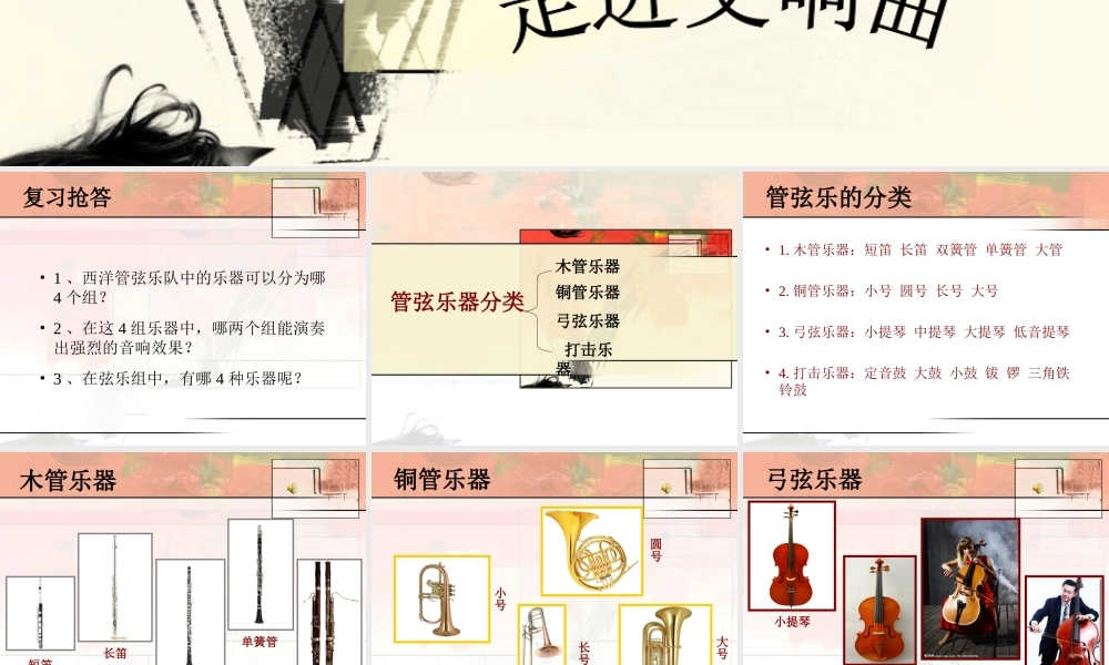 八年级音乐-七彩管弦(四)