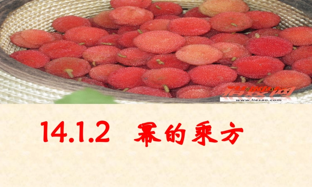 14.1.2幂的乘方课件.1.2幂的乘方课件