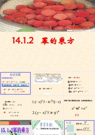14.1.2幂的乘方课件.1.2幂的乘方课件