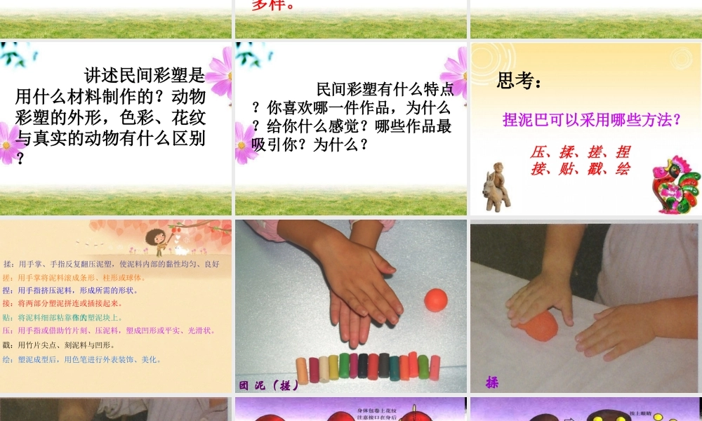 《彩塑动物》课件
