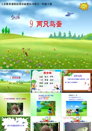 小学语文一年级课件-两只鸟蛋