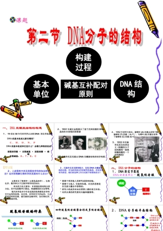 第二节-DNA分子的结构