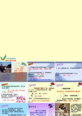 北师大版六年级语文上册《黑孩子罗伯特》PPT课件