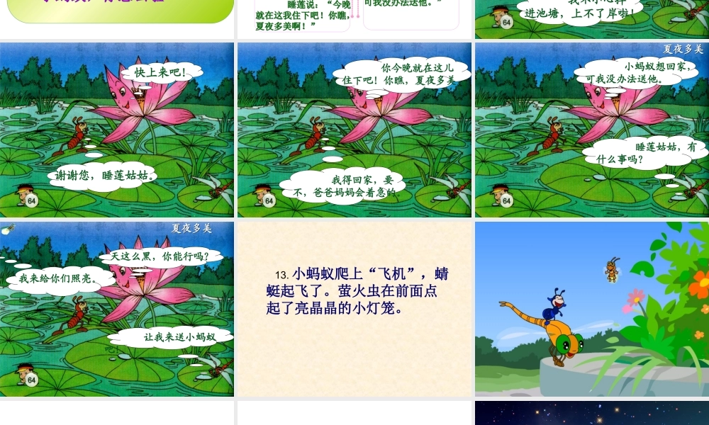 《夏夜多美》课件