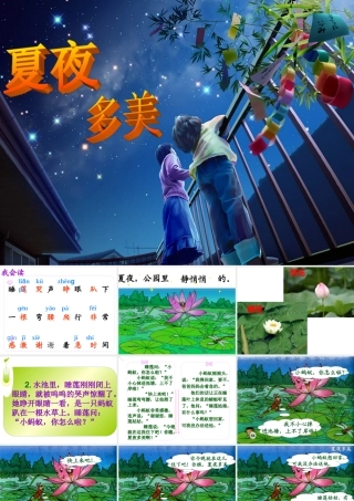 《夏夜多美》课件