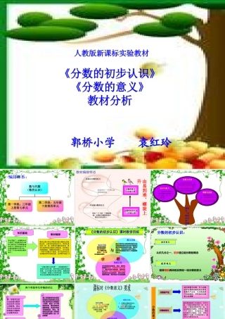 分数认识及意义教材分析定