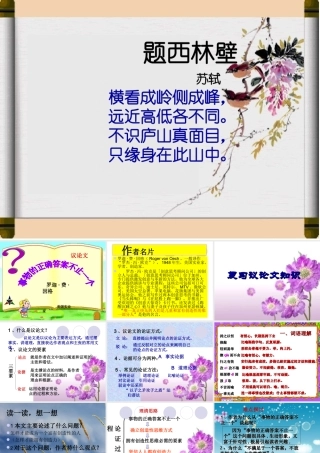 《事物的正确答案不止一个》ppt课件