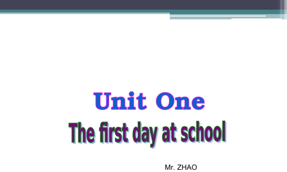 unit-1-the-first-day-at-school