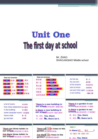 unit-1-the-first-day-at-school