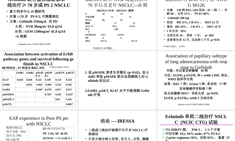 肺癌的生物靶向治疗进展
