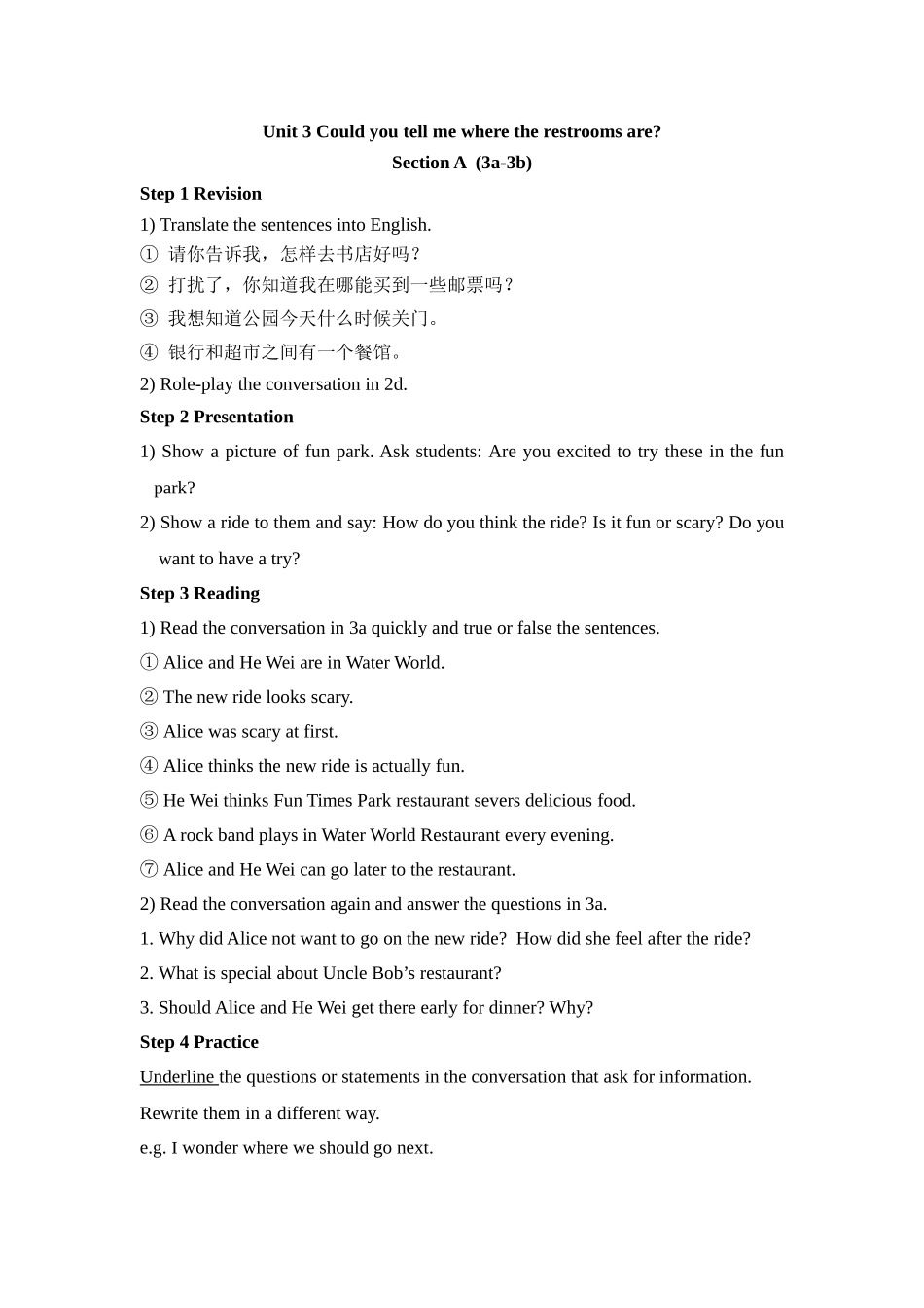 Unit3Couldyoutellmewheretherestroomsare_第1页