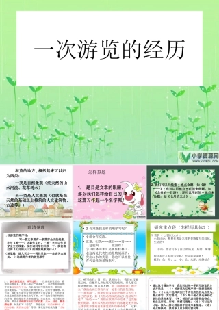 作文：记一次游览的经历