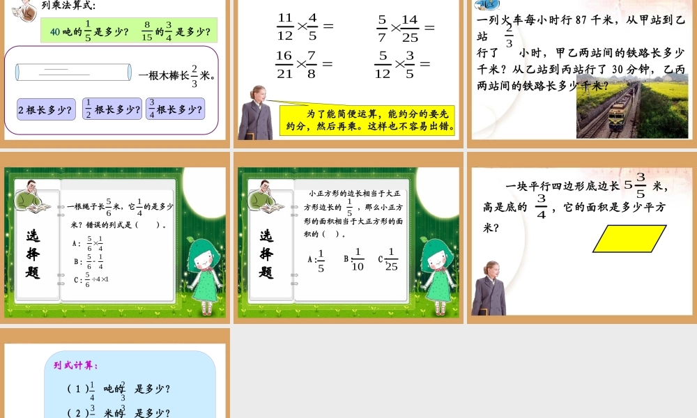 《分数乘分数》教学课件-2
