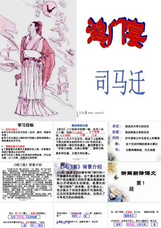 《鸿门宴》ppt课件】