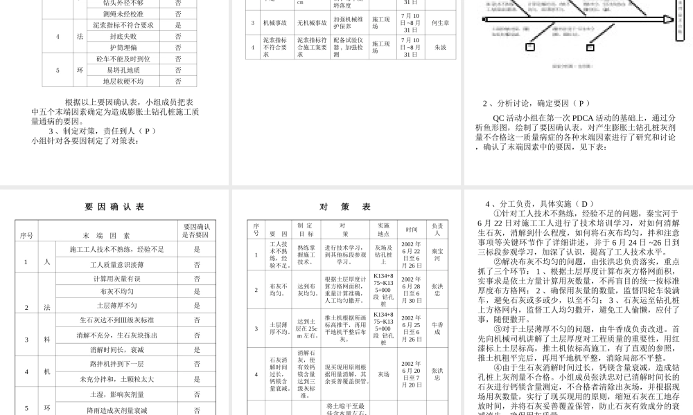 桥梁钻孔桩施工质量控制QC