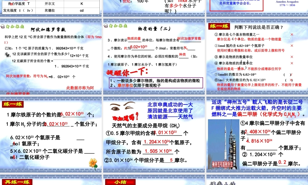 物质的量课件