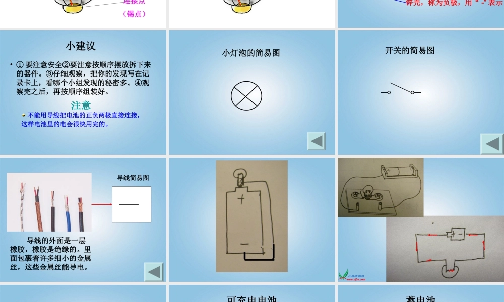 青岛版三年级科学下册课件《灯泡亮了》