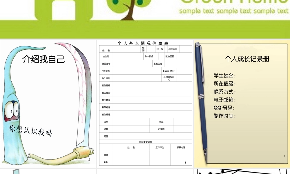 凤台县第二实验小学学生成长档案