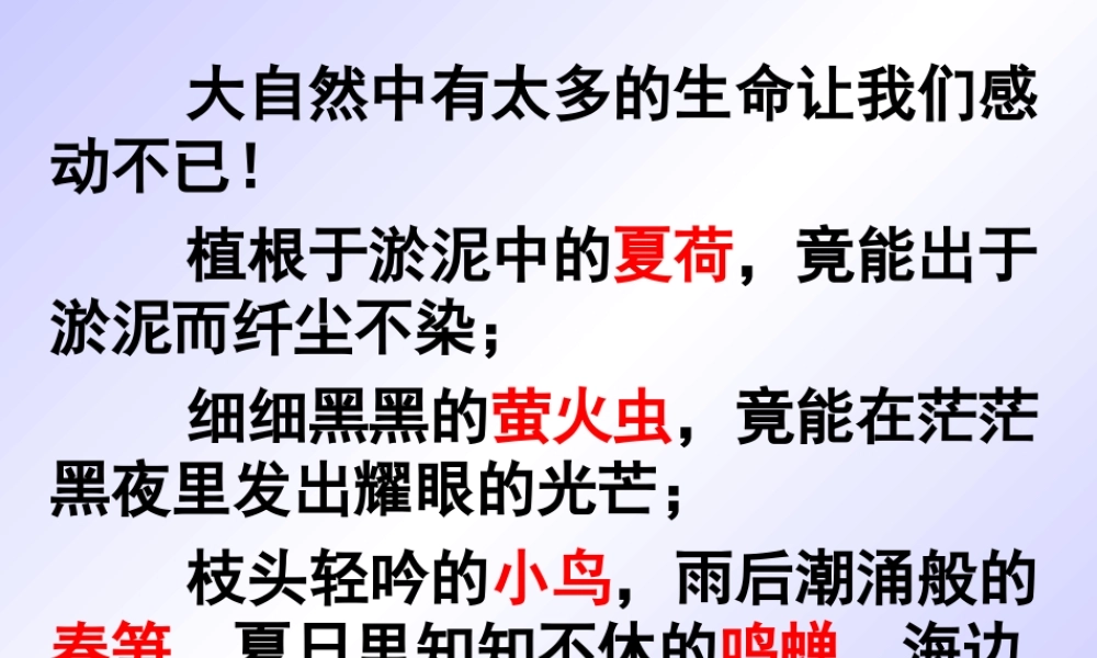 《短文两篇·蝉》